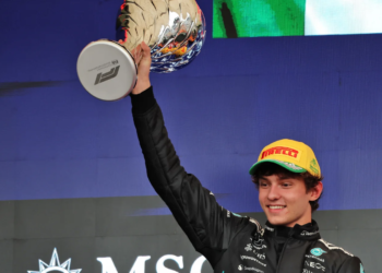 Kimi Antonelli produced the best performance of his F1 career with second place in the Brazil GP