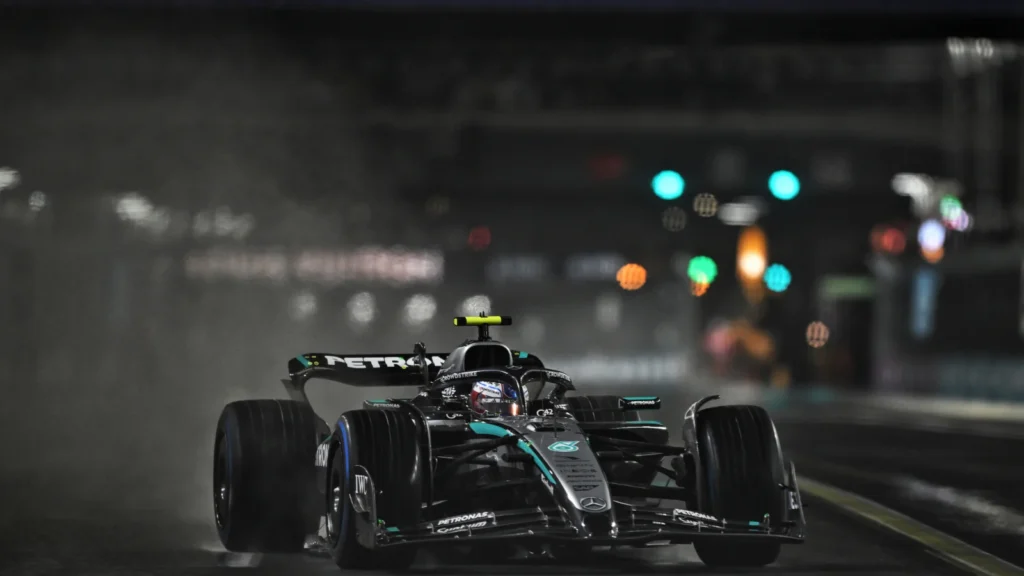 Kimi Antonell will line up 17th for Sunday's Las Vegas GP