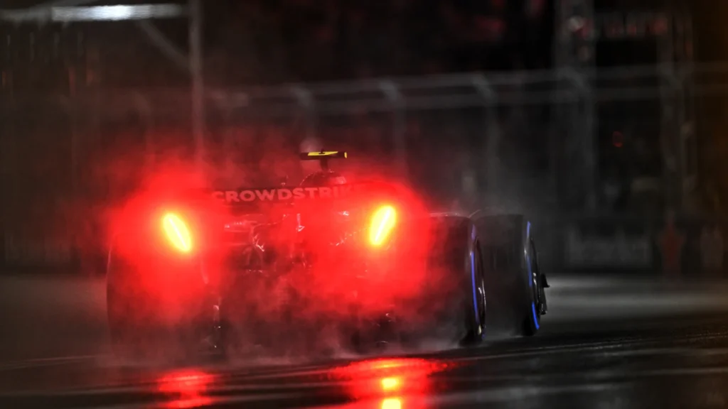Visibility in qualifying at the Las Vegas GP was a real issue for the drivers 