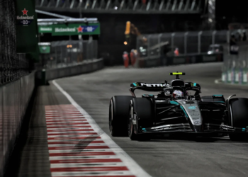 Kimi Antonelli completed a mammoth stint to take a podium in Las Vegas