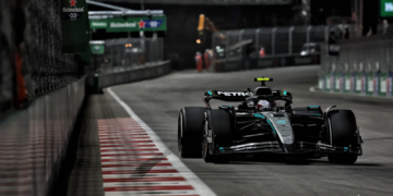 Kimi Antonelli completed a mammoth stint to take a podium in Las Vegas