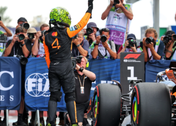 Lando Norris secured pole position in Brazil