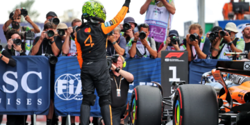 Lando Norris secured pole position in Brazil