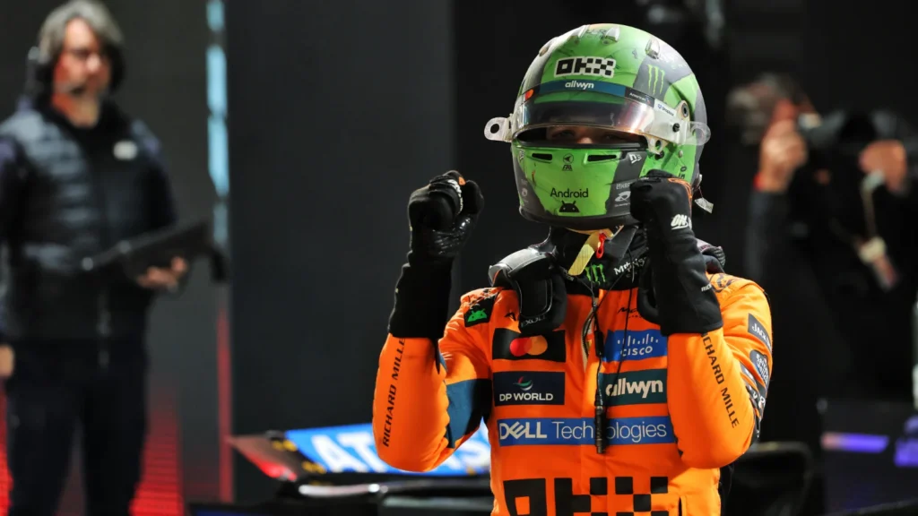 Lando Norris stormed to pole in Las Vegas