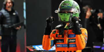Lando Norris stormed to pole in Las Vegas