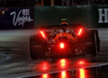Lando Norris almost spun on his pole position lap in Las Vegas