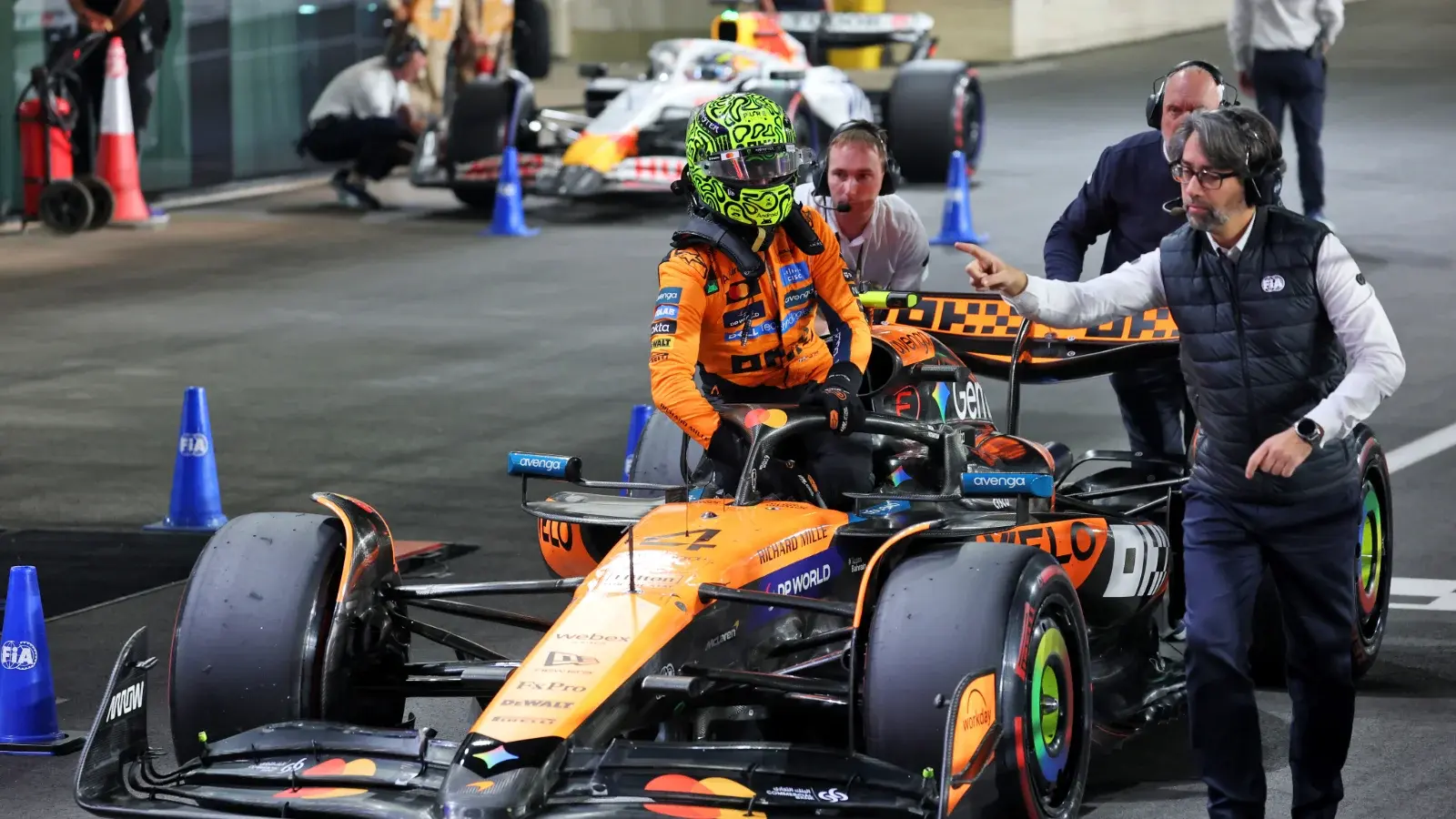 Lando Norris had to settle for second on the grid for the Qatar GP