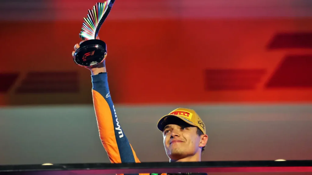 Lando Norris lost second place in Las Vegas