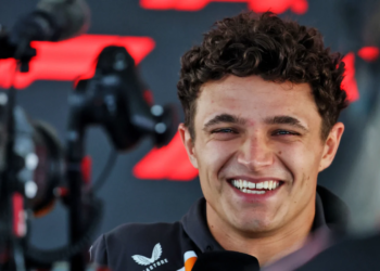 Lando Norris was upbeat despite McLaren's double DSQ in Las Vegas