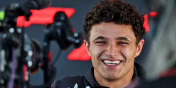 Lando Norris was upbeat despite McLaren's double DSQ in Las Vegas