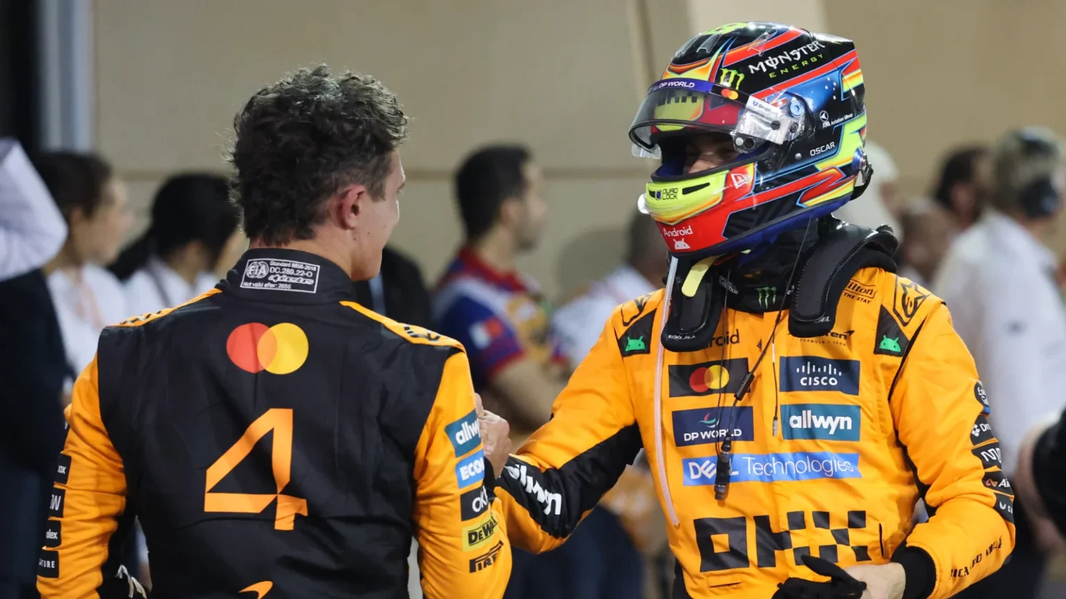 Lando Norris revealed his admiration for Oscar Piastri ahead of this weekend's F1 Las Vegas GP