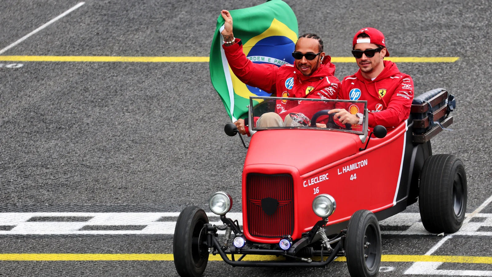 Lewis Hamilton and Charles Leclerc released social media posts after the Brazil GP