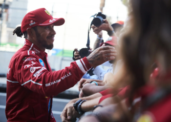 Lewis Hamilton has revealed he has a 'pretty long contract' with Ferrari