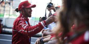 Lewis Hamilton has revealed he has a 'pretty long contract' with Ferrari