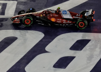 Lewis Hamilton was out in Q1 after being unable to get to grips with the damp circuit