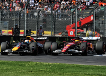 Lewis Hamilton was penalised during his battle with Max Verstappen in Mexico