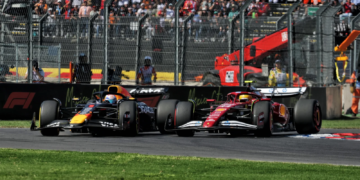 Lewis Hamilton was penalised during his battle with Max Verstappen in Mexico