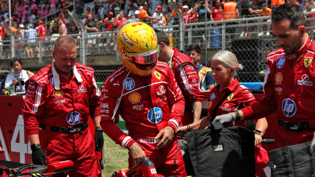 Communicating with his team is one of the many challenges Lewis Hamilton has encountered at Ferrari