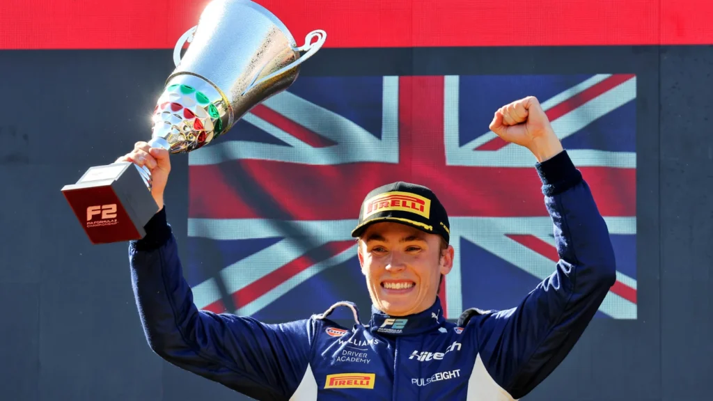 Luke Browning took vicrtory in Monza to keep himself within a chance of taking the F2 championship