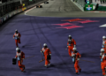 The FIA faced criticism over marshals being on track during the Las Vegas GP