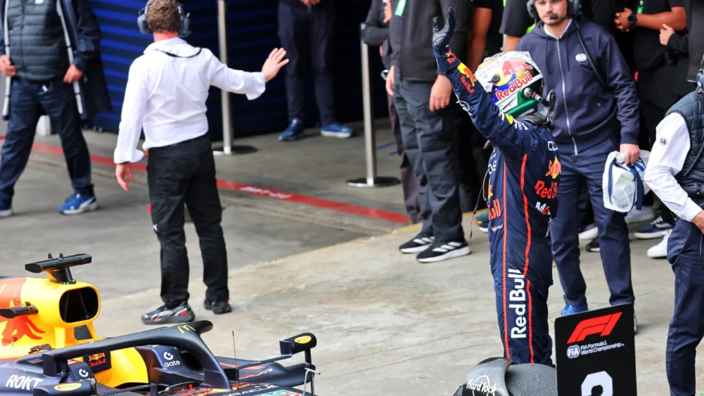 Max Verstappen went from the pit lane to the podium in Brazil