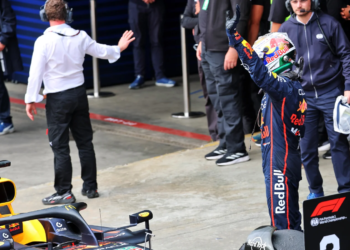 Max Verstappen went from the pit lane to the podium in Brazil