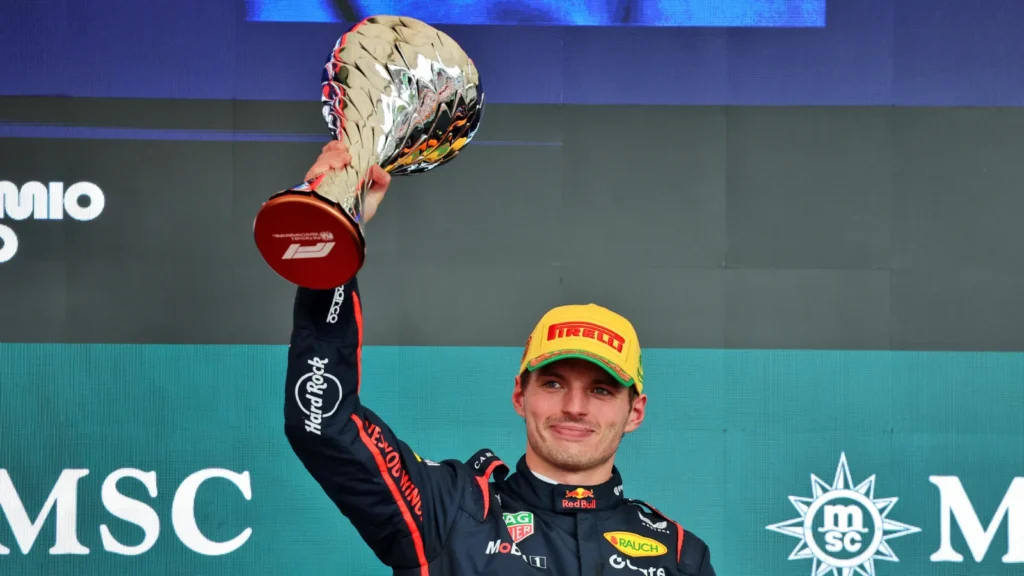 Max Verstappen went from the pit lane to the podium at Interlagos