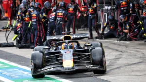 Max Verstappen was forced to box early in the Brazil GP after his Red Bull picked up a puncture