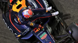 Max Verstappen lines up third on the grid for the Qatar GP, behind both the McLarens