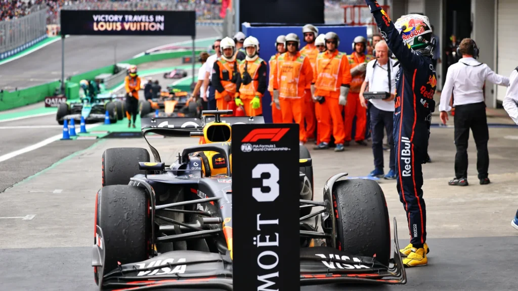 Max Verstappen went from the pit lane to third in the Brazil GP