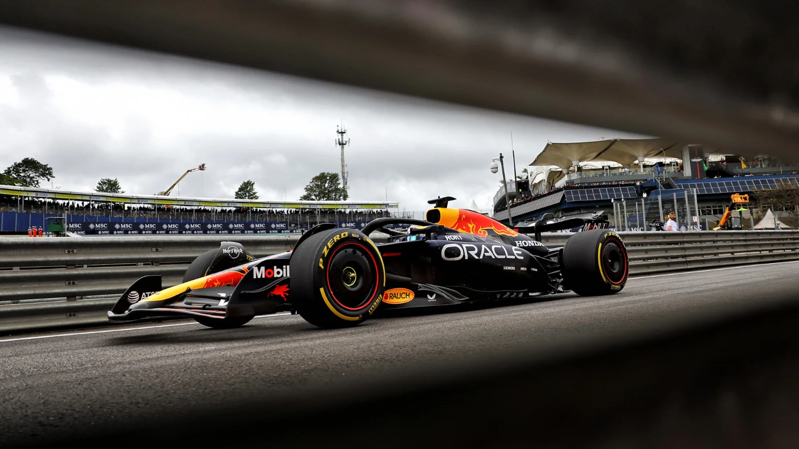 Red Bull ceded the lead late in the F1 Brazil GP when the team pitted Max Verstappen