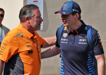 Max Verstappen has been labelled a "bruiser" by McLaren CEO Zak Brown