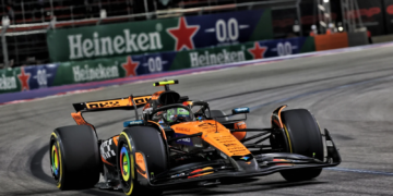 Lando Norris finished second in the Las Vegas GP, but faces disqualification along with Oscar Piastri