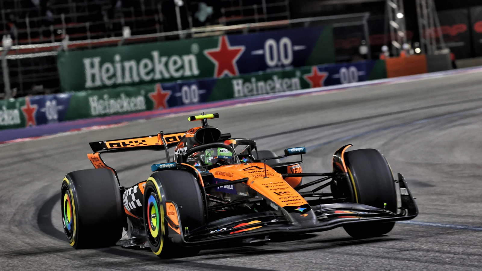 Lando Norris finished second in the Las Vegas GP, but faces disqualification along with Oscar Piastri