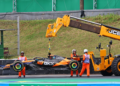Oscar Piastri crashed out of the Brazil GP Sprint on Lap 6