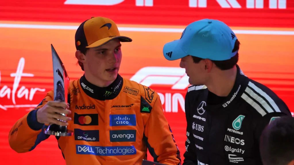 Oscar Piastri took victory in the Sprint Race for the F1 Qatar GP