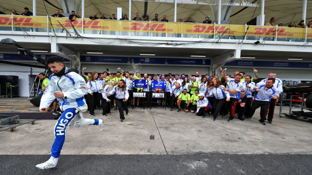 Racing Bulls were able to enjoy a double-points finish at the Brazil GP despite the testy battle