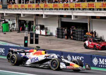 Racing Bulls pair Isack Hadjar and Liam Lawson banged wheels on the last lap of the Brazil GP