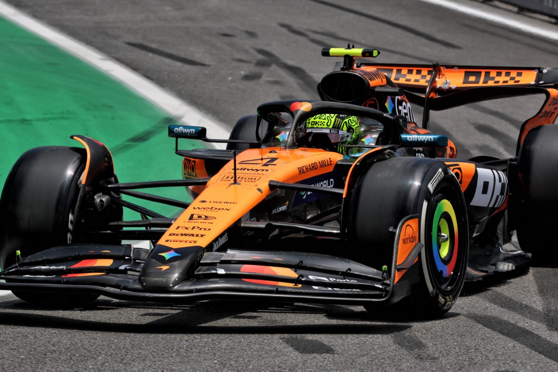Lando Norris fastest in sole Sao Paulo GP practice