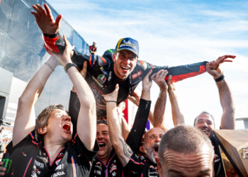 Marco Bezzecchi and Aprilia celebrate ‘significant improvement’ after Portimao MotoGP win sets team record