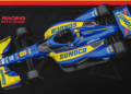 Simpson's car will feature a bold blue and yellow design. Image: Chip Ganassi Racing