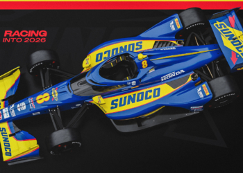 Simpson's car will feature a bold blue and yellow design. Image: Chip Ganassi Racing