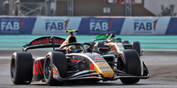 Arvid Lindblad took victory in the F2 Sprint in Abu Dhabi