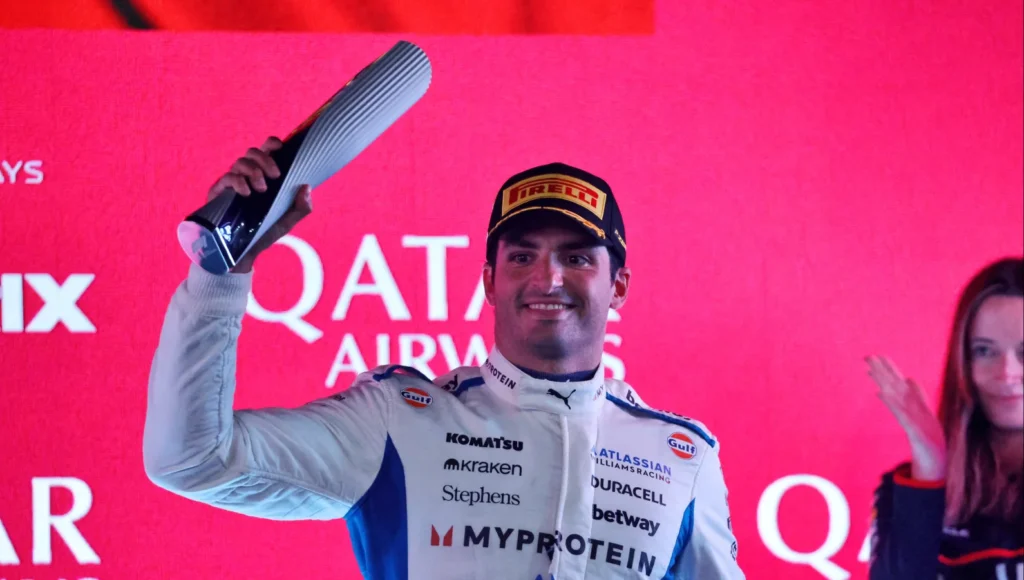 Carlos Sainz took his second podium of 2025 in Qatar