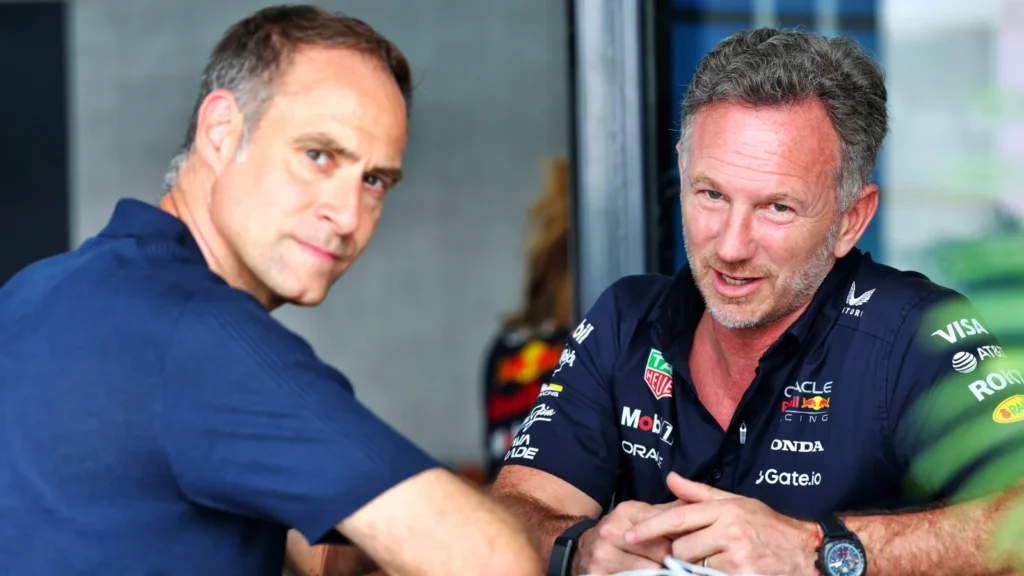 Christian Horner and Red Bull Managing Director Oliver Mintzlaf had a complex relationship