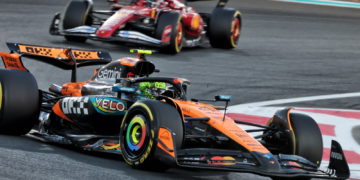 Lando Norris controlled his driving in the closing stages of the Abu Dhabi GP