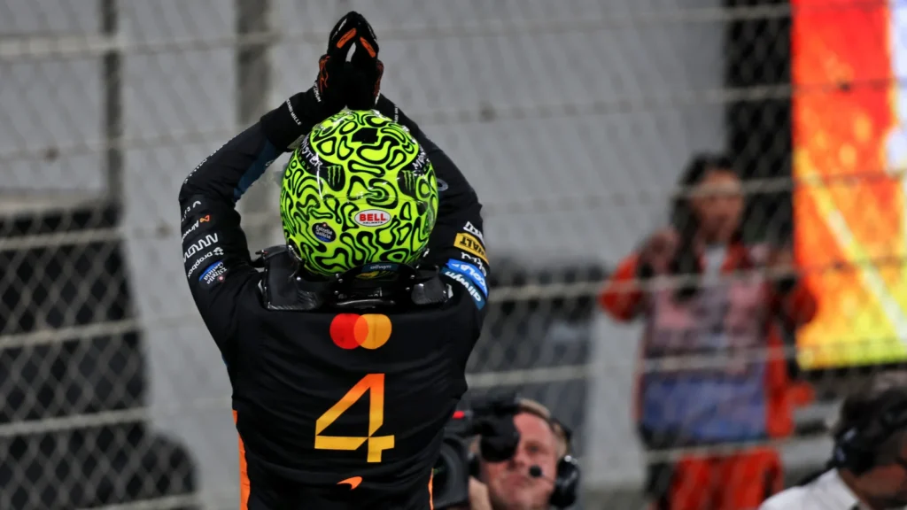 Lando Norris will switch from #4 to #1 in 2026