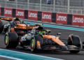 Lando Norris and Oscar Piastri traded places on the opening lap in Abu Dhabi