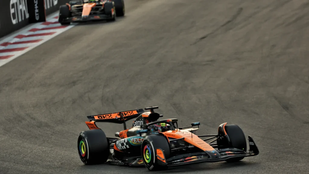 Oscar Piastri took second in the final round, with Lando Norris third, but failed to take the title