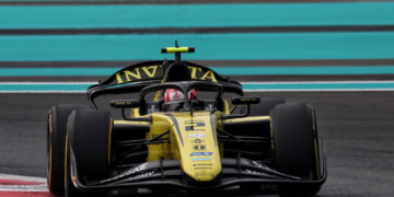 Roman Stanek took pole in the F2 season finale at Yas Marina